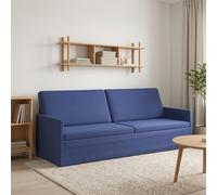 vidaXL Divano a 3 posti Blu Polizia 220 x 81 x 82 cm Velluto (V)