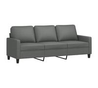 vidaXL Divano a 3 Posti Grigio Chiaro 180 cm in Tessuto