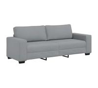 vidaXL - Divano a 3 Posti Grigio Chiaro 180 cm in Tessuto
