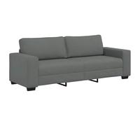vidaXL Divano a 3 Posti Grigio Chiaro 220x77x82 cm in Tessuto