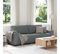 vidaXL - Divano a 3 Posti Grigio Chiaro 180 cm in Tessuto