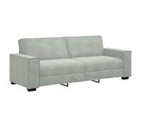vidaXL Divano a 3 Posti Grigio Chiaro 180 cm in Velluto, Divano, Divano a 3 posti, Divano in Velluto, Divano, Divano a Tre posti