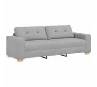 vidaXL Divano a 3 posti Grigio Nuvola Comfort Elegante in Stile Moderno con Rivestimento in Poliestere e Struttura in Legno | Facile Montaggio e Manutenzione per Mobili da Interno Durevoli