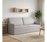 vidaXL Divano a 3 posti Grigio Nuvola 190 x 81 x 82 cm Tessuto