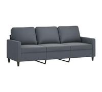 vidaXL Divano a 3 Posti Grigio Scuro 180 cm in Velluto