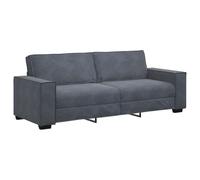 vidaXL Divano a 3 Posti Grigio Scuro 180 cm in Velluto