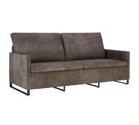 vidaXL Divano a 3 posti Grigio Scuro 190 x 81 x 82 cm