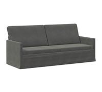 vidaXL Divano a 3 posti grigio scuro 190 x 81 x 82 cm tessuto velluto a coste