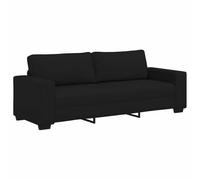 vidaXL Divano a 3 Posti Nero 180 cm in Tessuto, Divano, Divano a 3 posti, Divano in Tessuto, Divano, Divano a Tre posti, Divano a 3 posti in Tessuto