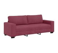 vidaXL Divano a 3 Posti Rosso Vino 180 cm in Tessuto, Divano, Divano a 3 posti, Divano in Tessuto, Divano, Divano a Tre posti