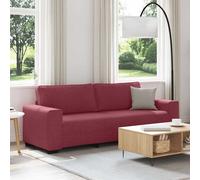 vidaXL Divano a 3 Posti Rosso Vino 180 cm in Tessuto, Divano, Divano a 3 posti, Divano in Tessuto, Divano, Divano a Tre posti