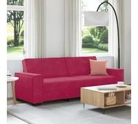 vidaXL Divano a 3 Posti Rosso Vino 180 cm in Velluto, Divano, Divano a 3 posti, Divano in Velluto, Divano, Divano a Tre posti