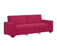vidaXL Divano a 3 Posti Rosso Vino 180 cm in Velluto, Divano, Divano a 3 posti, Divano in Velluto, Divano, Divano a Tre posti