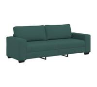 vidaXL Divano a 3 Posti Verde Scuro 180 cm in Tessuto, Divano, Divano a 3 posti, Divano in Tessuto, Divano, Divano a Tre posti
