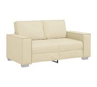 vidaXL Divano a due posti Crema 160 cm Pelle Sintetica