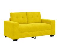 vidaXL Divano a due posti Giallo 160 cm Velluto