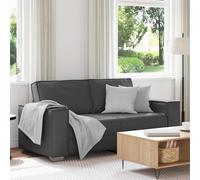 vidaXL Divano a due posti Grigio 180 cm Pelle Sintetica