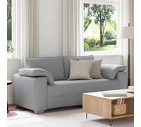 vidaXL Divano a due posti Grigio chiaro 180 cm Tessuto