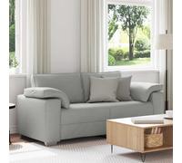 vidaXL Divano a due posti Grigio Nuvola 180 cm Tessuto