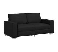 vidaXL Divano a due posti Nero 180 cm Pelle Sintetica | È moderno e illumina qualsiasi stanza, Fatta con materiali top per durare a lungo,