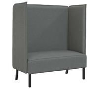 vidaXL Divano alto 101cm Grigio scuro Tessuto