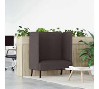 vidaXL Divano alto 101cm Marrone scuro Tessuto