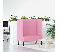 vidaXL Divano alto 101cm Rosa Tessuto