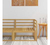 vidaXL Divano angolare da esterno Bianco 83 x 83 x 73 cm