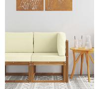 vidaXL Divano Angolare da Esterno Legno di Acacia Massello