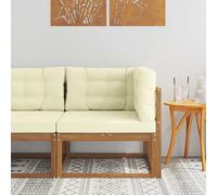 vidaXL Divano angolare da esterno Legno di Acacia Massello Naturale