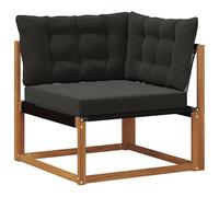 vidaXL Divano Angolare da Esterno Legno di Acacia Massello Naturale, Mobili da balcone, stile esterno moderno, set lounge in legno massello di acacia per relax e comfort versatile nel giardino