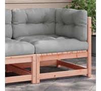 vidaXL Divano Angolare da Giardino con Cuscini Legno Massello Douglas