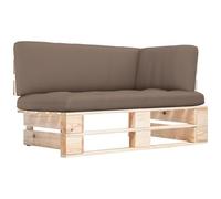 VIDAXL - Divano Angolare da Giardino su Pallet Legno di Pino Impregnato