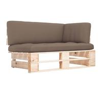 vidaXL Divano Angolare da Giardino su Pallet Legno di Pino Impregnato