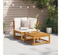 vidaXL Divano Angolare Giardino con Cuscini 73x73x65cm Massello Acacia