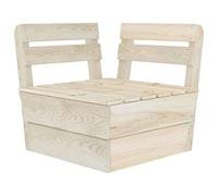 vidaXL Divano Angolare Modulare su Pallet in Legno di Abete Impregnato