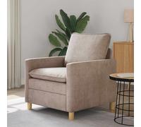 vidaXL Divano Beige 76 x 81 x 87,5 cm Poliestere