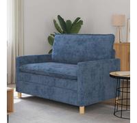 vidaXL Divano Blu 126 x 81 x 87,5 cm Poliestere