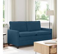 vidaXL Divano Blu 156 x 81 x 87,5 cm Velluto