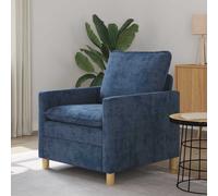 vidaXL Divano Blu 76 x 81 x 87,5 cm Poliestere