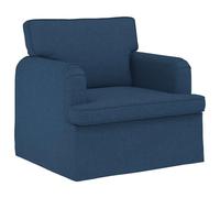 vidaXL Divano Blu 84 x 80 x 85 cm Tessuto, Divano Moderno e stiloso, Design ergonomico, Tessuto Resistente, Sezione modulare Comoda