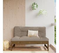 vidaXL Divano Centrale 120x80 cm in Legno Massello di Pino Miele