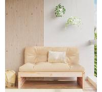 vidaXL Divano Centrale da Giardino 120x80 cm in Legno Massello di Pino