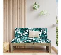 vidaXL Divano Centrale da Giardino 120x80 cm Legno Impregnato di Pino