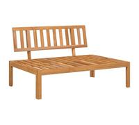 vidaXL Divano Centrale da Giardino Pallet in Legno Massello di Acacia