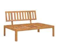 vidaXL Divano Centrale da Giardino Pallet in Legno Massello di Acacia