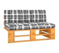 vidaXL Divano Centrale Giardino a Pallet Marrone Miele Pino Impregnato