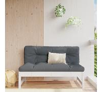 vidaXL Divano Centrale Giardino Bianco 120x80cm Legno Massello Pino
