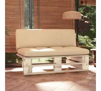 vidaXL Divano Centrale Giardino su Pallet in Legno di Pino Impregnato