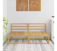 vidaXL Divano centrale per esterno Bianco 158 x 83 x 73 cm